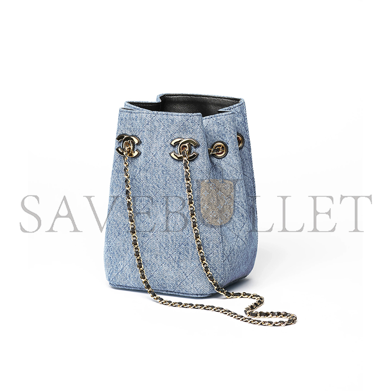 Ch**el MASTER BUCKET BAG WITH CHAIN AP5359 (18*11.5*11.5cm)